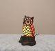 10.5h Stained Glass Handcrafted Owl Night Light Table Desk Lamp