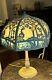 1172-801 Antique Miller Lamp Co. Slag Glass Table Lamp