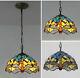 12 Inch Retro Stained Glass Tiffany Dragonfly Pendant Lamp Hanging Lighting