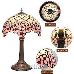 12 inches Stained Glass Table Lamp Cherry Blossom tiffany style Bedside for D