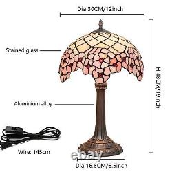 12 inches Stained Glass Table Lamp Cherry Blossom tiffany style Bedside for D