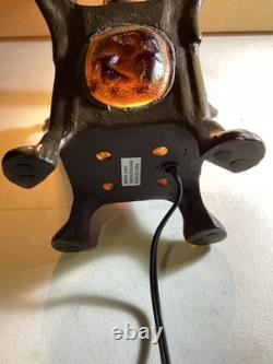 15 Multicolored Stained Glass Dragonfly Turtleback Table Lamp Vintage from 90's