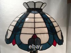 16 Art Nouveau Pompeii Antique Brass Finish Stained Glass Tiffany Style Lamp