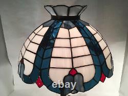16 Art Nouveau Pompeii Antique Brass Finish Stained Glass Tiffany Style Lamp