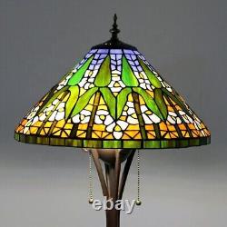 16 Inch Tiffany Daffodil Floor Lamp Stained Glass Lampshade Standing Lights Home