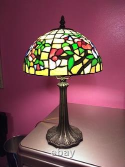 16 Inch Tiffany Style Floral Stained Glass Desk Lamp