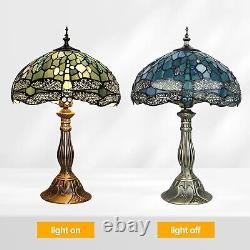 18 Lamp Tiffany Victorian Style Table Stained Glass Vintage Retro Lamps Bedside