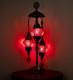 19.3 Handcrafted Turkish Mosaic Lamp, 3 X 3.93 Colorful Stained Glass, Moroccan