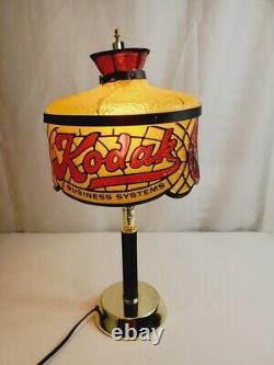 1960s Kodak Camera Business Solutions Simulated Stain Glass Rare Lamp Bee