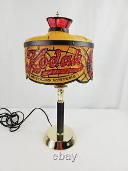 1960s Kodak Camera Business Solutions Simulated Stain Glass Rare Lamp Bee