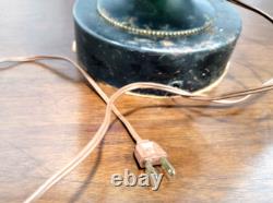 1970s Mid Century Metal Gothic Stained Glass Grated Multi Color Lamp VERY HEAVY