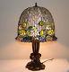 19w Stained Glass Lotus Water Lily Flower Handcrafted Jeweled Table Desk Lamp