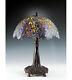 $2,250 Quoizel 31 Laburnum Stained Glass Table Lamp Wisteria Tiffany Craftsman