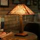 2-light Table Lamp With Stained Glass Lampshade Lamps, Light For Home & Garden