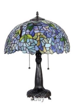 22 Tiffany Style Stained Glass 2-Light Accent Table Lamp