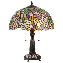 22 Tiffany Style Stained Glass 2-Light Accent Table Lamp