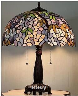 22 Tiffany Style Stained Glass 2-Light Accent Table Lamp