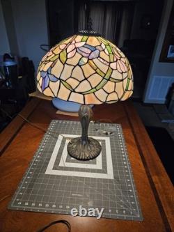 24 Vintage Tiffany Style Stained Glass Table Lamp