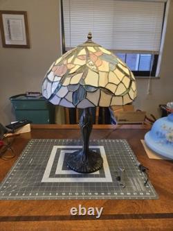 24 Vintage Tiffany Style Stained Glass Table Lamp