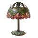 27h Lotus Mosaic Base Stained Glass Table Lamp