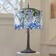 29.5h Blue Stained Glass Wisteria Table Lamp