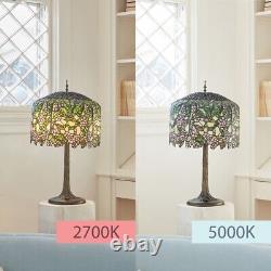 31.75 Cherry Blossoms Stained Glass Table Lamp