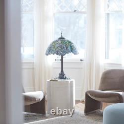 32H Wisteria Tiffany-Style Stained Glass Table Lamp