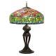 33.25h Tulip Antique Style Stained Glass Table Lamp