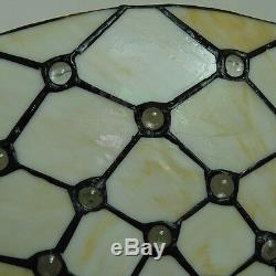 50cm Retro Tiffany Style Stained Glass Flush Mount Ceiling Lamp Light Fixture