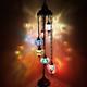 7 Ball Multicolour Turkish Moroccan Style Glass Floor Lamp Night Light Lamp