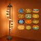 7 Globe Turkish Mosaic Floor Lamp Bohemian Moroccan Handmade Stained Glass Stand