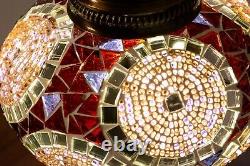 9 Globe Turkish Floor Lamp Mosaic Standing Boho Moroccan Style Decorative Light