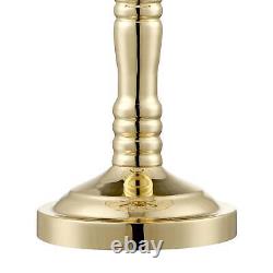 Accent Table Lamps 19 1/2 Set of 2 Touch Switch Brass Glass for Bedroom