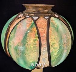 Antique Arts & Crafts Mission Handel Era Pond Lily Art Glass Shade