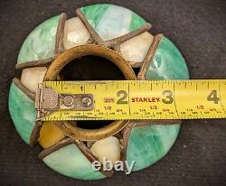 Antique Arts & Crafts Mission Handel Era Pond Lily Art Glass Shade
