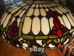 Antique Duffner & Kimberly Leaded Stained Glass Lamp Chicago Salem Styles