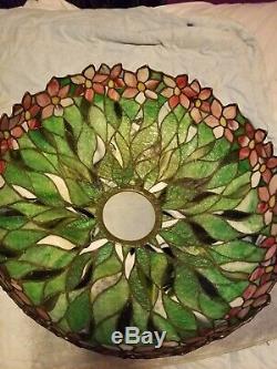 Antique Handel Leaded Stained Glass Lamp c. 1905