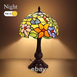 Antique Lamp Stained Glass Table Lamp Style Bird Bedside Lamp Reading De