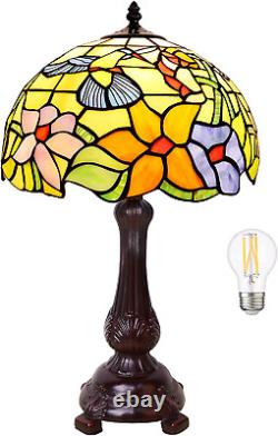 Antique Lamp Stained Glass Table Lamp Style Bird Bedside Lamp Reading De