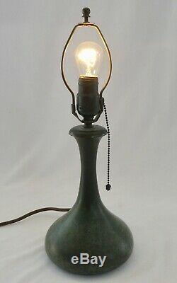 Antique Pairpoint Signed Vase-Shaped Lamp + Leaded Stained Glass Shade withFinial