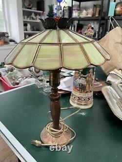 Antique Stained Glass Lamp