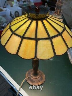 Antique Stained Glass Lamp