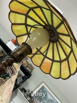 Antique Stained Glass Lamp