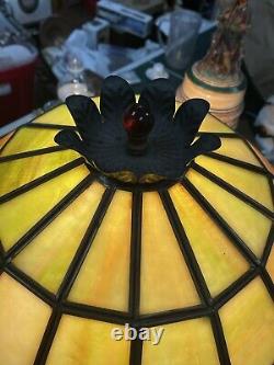 Antique Stained Glass Lamp