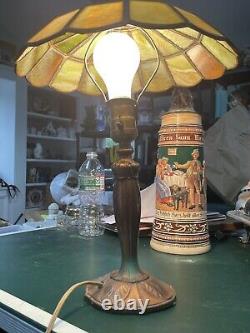 Antique Stained Glass Lamp