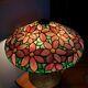 Antique Suess Poinsettia Leaded Slag Stained Glass Lamp Duffner Handel Tiffany