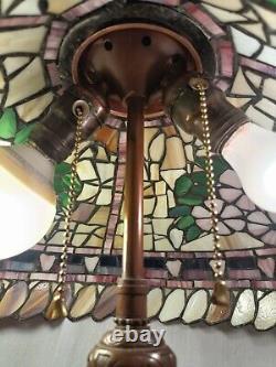 Antique lamp, Stained Glass in the Tiffany Studio Style Tradition