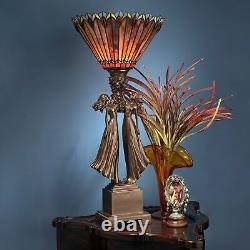 Art Deco Stained Glass Lamp