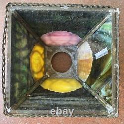 Arts & Crafts Art Nouveau Handel Whaley Tiffany Stained Glass Lamp Shade Tulips