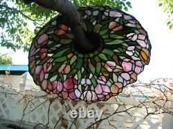 Arts and Crafts, Art Nouveau, Art Deco LEADED GLASS, STAINED GLASS LAMP SHADE